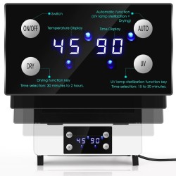 Esterilizador com temperatura constante de ozônio - função UV - 99% de desinfecção bacteriana - 12L