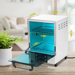 Esterilizador com temperatura constante de ozônio - função UV - 99% de desinfecção bacteriana - 12L