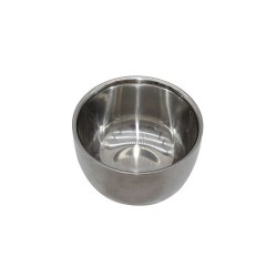 Conjunto de barbear profissional - escova - tigela de aço inoxidável - com suporte