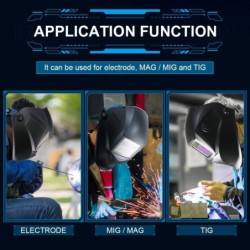 Welding mask - auto darkening - Solar - automatic - DIN 4/9-13 TIG MIGHelmets