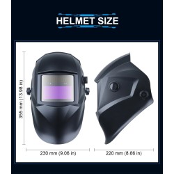 Welding mask - auto darkening - Solar - automatic - DIN 4/9-13 TIG MIGHelmets