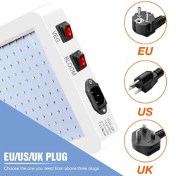 Lâmpada LED para cultivo de plantas - espectro completo - à prova d'água - 4000W - 5000W