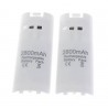 Carregador USB duplo Wii Controller com 2 baterias de 2800mAh