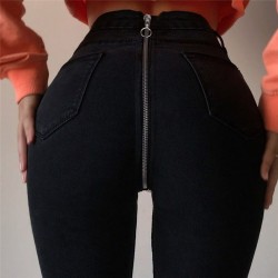 Skinny stretch jeans - with back zipperPants
