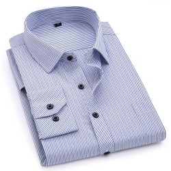 Camisa clássica manga longa - listrada - Slim Fit
