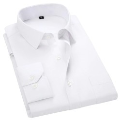 Classic long sleeve shirt - solid color - Slim FitT-shirts