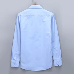 Camisa clássica manga longa - cor sólida - Slim Fit