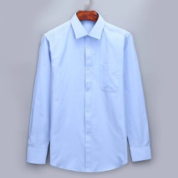 Classic long sleeve shirt - solid color - Slim FitT-shirts