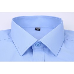 Camisa clássica manga longa - cor sólida - Slim Fit