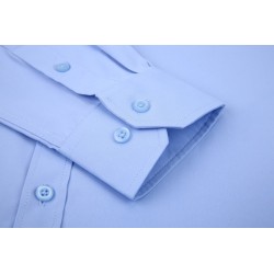 Camisa clássica manga longa - cor sólida - Slim Fit