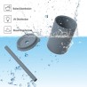 Copo infantil de silicone - água fria / quente - com canudo - à prova de vazamentos - sem BPA - cor sólida