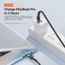 Essager - USB tipo C Para USB C - cabo de carregamento rápido - 60W - 100W