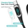 Essager - Cabo USB tipo C para USB C - PD carregamento rápido - com display digital - 100W / 5A
