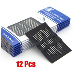 Self-threading needles - for blind / elderly people - stainless steelTextile