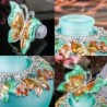 Frasco de perfume de vidro vintage - borboleta de cristal - 30ml