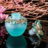 Frasco de perfume de vidro vintage - borboleta de cristal - 30ml