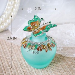 Frasco de perfume de vidro vintage - borboleta de cristal - 30ml