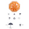 Transparent colorful umbrella - long handle - maple leavesOutdoor & Camping