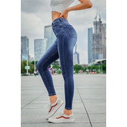 High waisted pencil jeans - stretch lycra - SlimPants