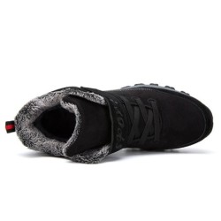 Botas de inverno em camurça - até ao tornozelo - impermeáveis - antiderrapantes