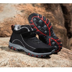 Botas de inverno em camurça - até ao tornozelo - impermeáveis - antiderrapantes