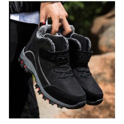 Botas de inverno em camurça - até ao tornozelo - impermeáveis - antiderrapantes