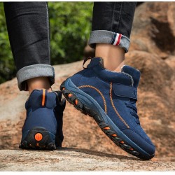 Winter suede boots - ankle length - waterproof - non-slipShoes