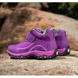 Botas de inverno em camurça - até ao tornozelo - impermeáveis - antiderrapantes