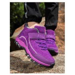 Botas de inverno em camurça - até ao tornozelo - impermeáveis - antiderrapantes