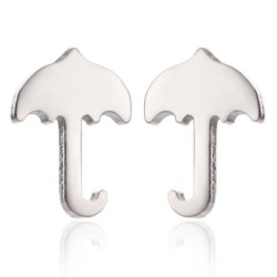 Brincos guarda-chuva pequenos - aço inoxidável