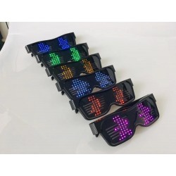 Óculos de festa LED - App / controle manual - USB - Bluetooth