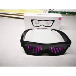 Óculos de festa LED - App / controle manual - USB - Bluetooth