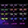 Óculos de festa LED - App / controle manual - USB - Bluetooth