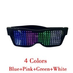 LED party glasses - App / manual control - USB - BluetoothParty