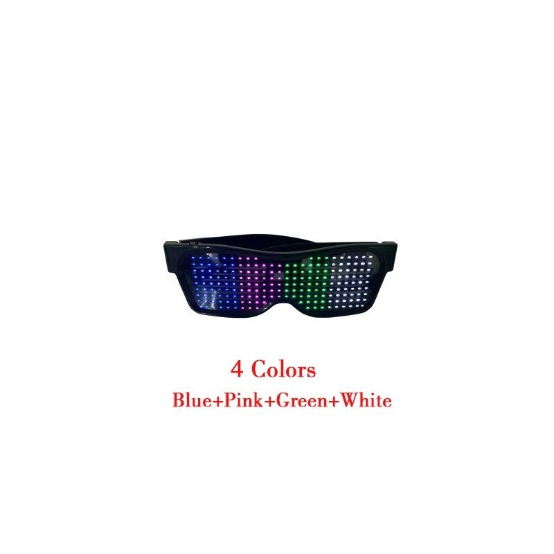 LED party glasses - App / manual control - USB - BluetoothParty