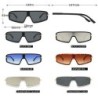 Cat eye sunglasses - oversized - one piece flat top - UV400 - unisexSunglasses