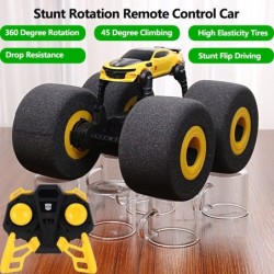 Carro RC elétrico - pneus de esponja grandes elásticos - rotação de 360 graus - brinquedo