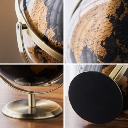 Globo do mundo giratório - estatueta - decoração de casa