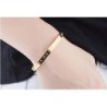 Pulseira elegante - oco em algarismos romanos da sorte - aço titânio - unissex