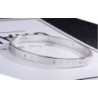 Pulseira elegante - oco em algarismos romanos da sorte - aço titânio - unissex