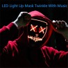 Iluminação LED - máscara facial de Halloween