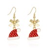 Brincos decorativos de Natal - floco de neve - Papai Noel
