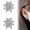 Brincos de floco de neve de cristal exclusivos