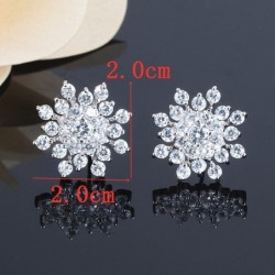 Brincos de floco de neve de cristal exclusivos