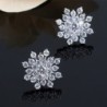 Brincos de floco de neve de cristal exclusivos