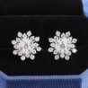 Brincos de floco de neve de cristal exclusivos