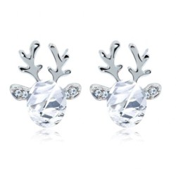 Christmas Elk earrings - with crystalEarrings
