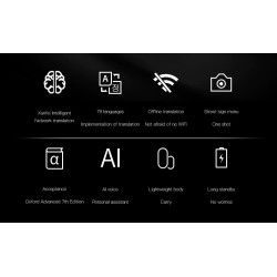 Tradutor inteligente - digitalização instantânea de voz / foto - tela sensível ao toque - WiFi - multilíngue