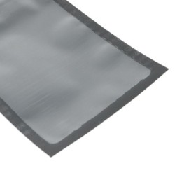 Sacos de plástico com fecho - preto fosco / transparente - 10 * 15 cm - 100 peças