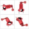 Suporte para guidão de bicicleta/motocicleta - braçadeira de metal - suporte para câmera - giratório 360 - para câmeras GoPro